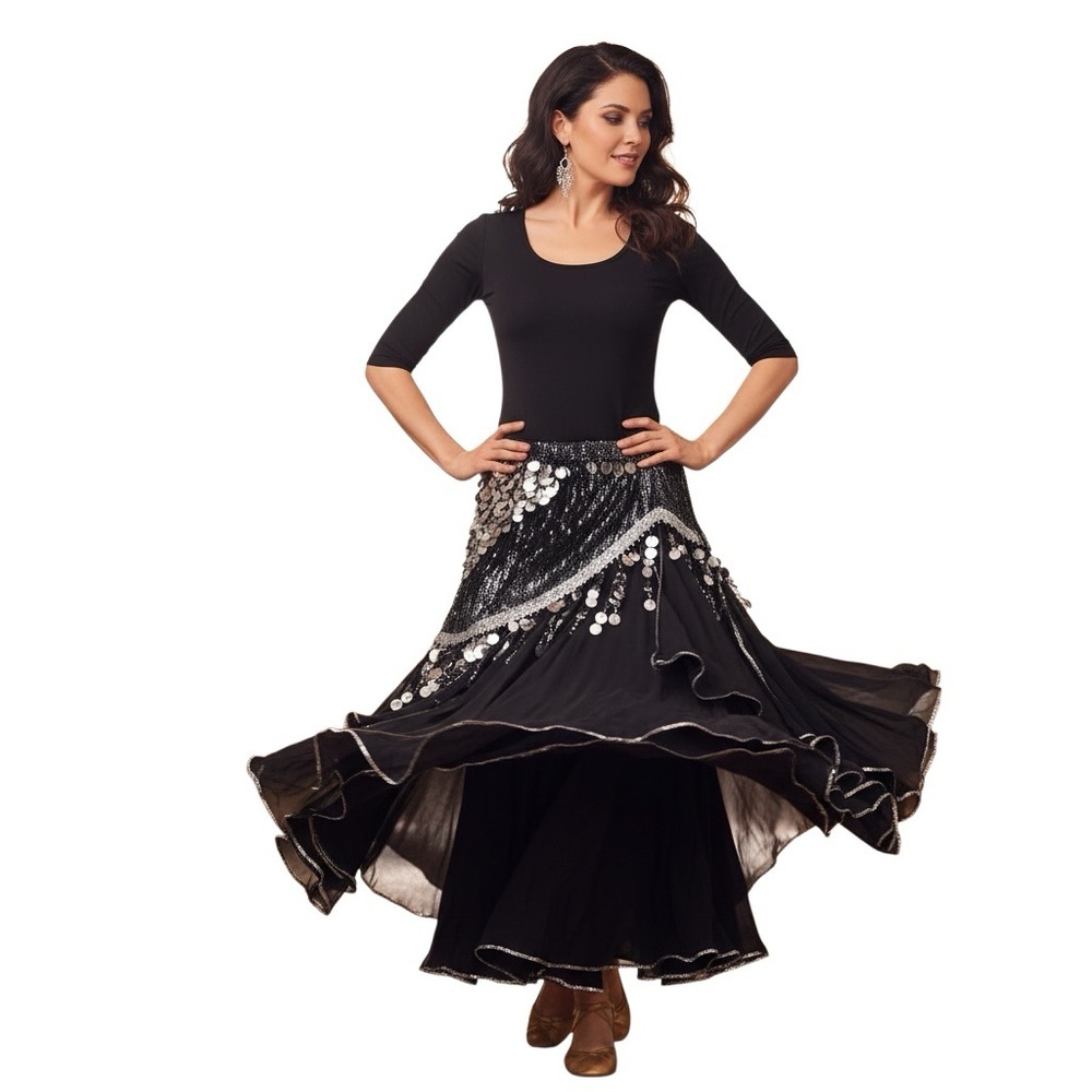 Flowing Midi Skirt - Picture 3 of 13